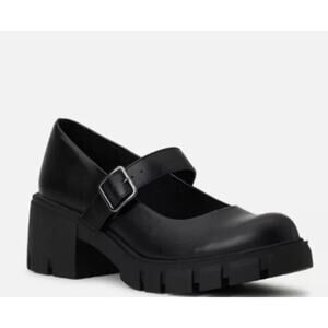 Madden‎ NYC Women's Lug Sole Mary Janes Black SZ 8.5 - NEW